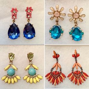 Bundle of 4 Bright Dangle Earrings